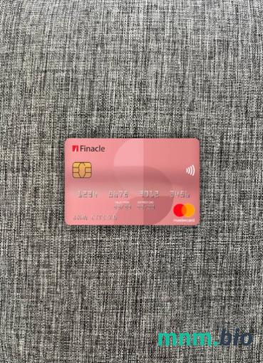 India Finacle bank wygląd zdjęcia mastercard skan PSD + zdjęcie